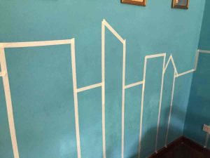 Making an expat home your own 1 masking tape paint