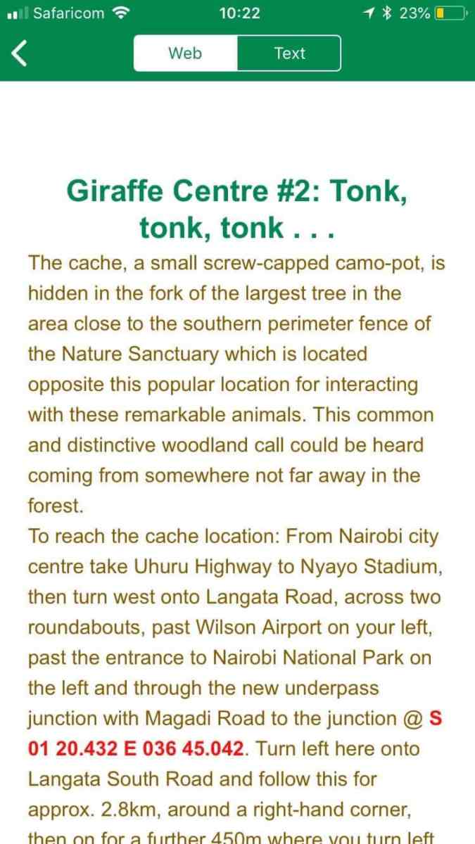 Geocaching in Nairobi - hunting treasure in the city 3 geocaching nairobi