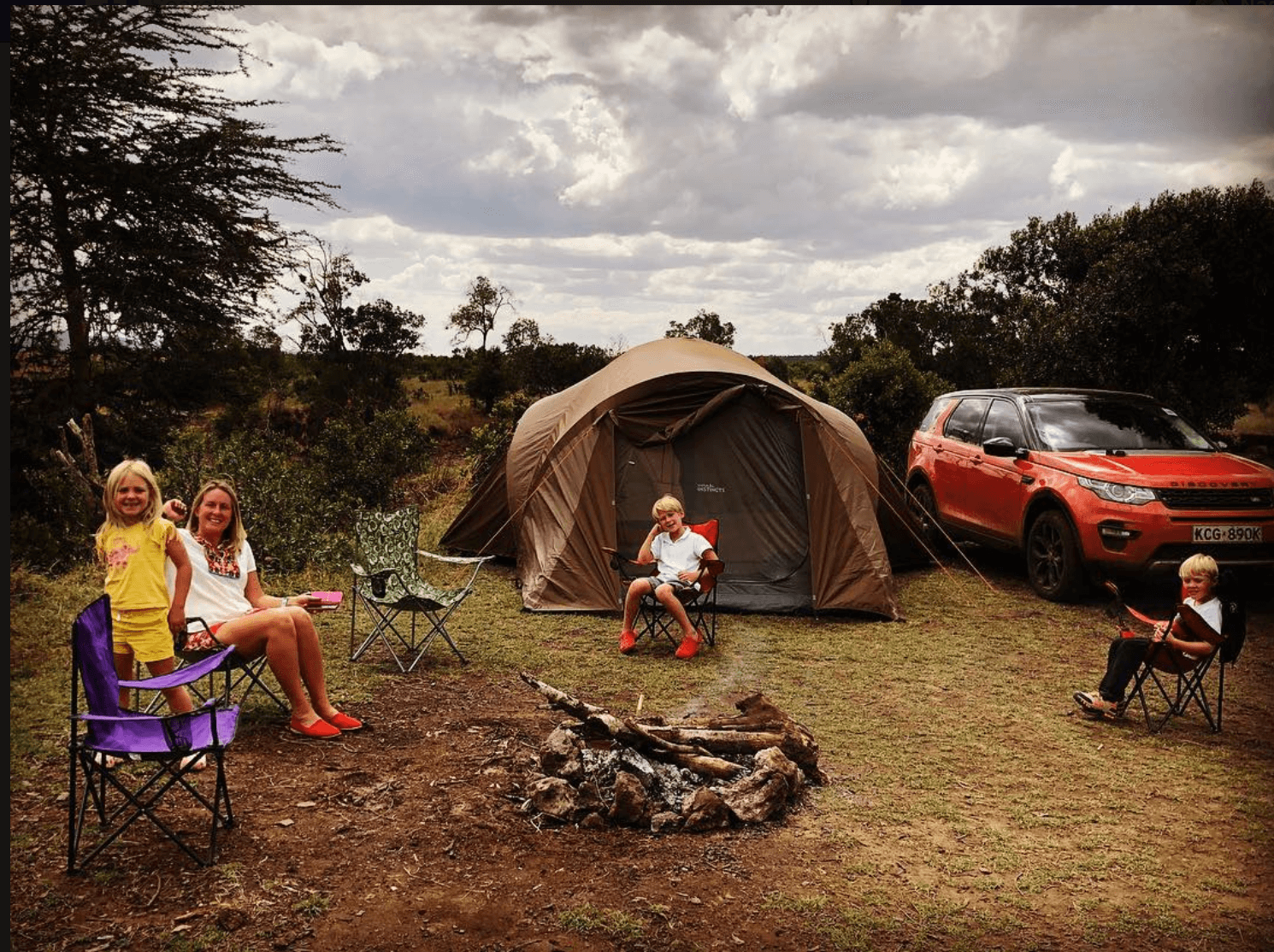 Safari camping in the African bush at Ol Pejeta 3 camping on safari