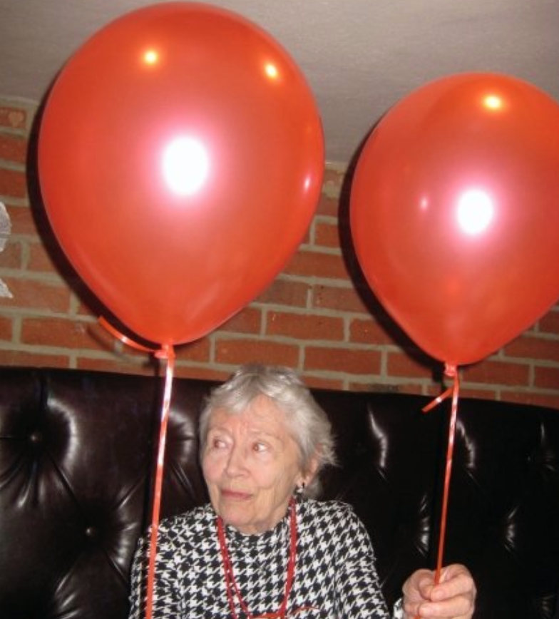 Stealing stories from future generations 1 grandmother holding balloons