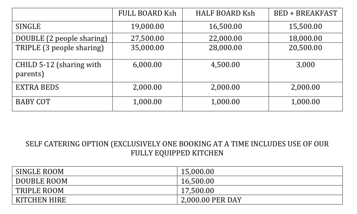 Sanctuary Farm Lake Naivasha 13 prices for staying at sanctuary farm