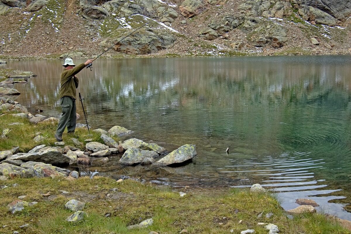 A Guide to Fly Fishing in Kenya 2 Man fly fishing on the shores of a lake